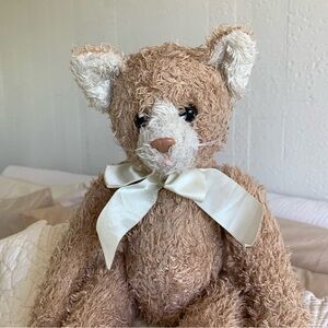 Adorable Tan Teddy Bear with White Accents
